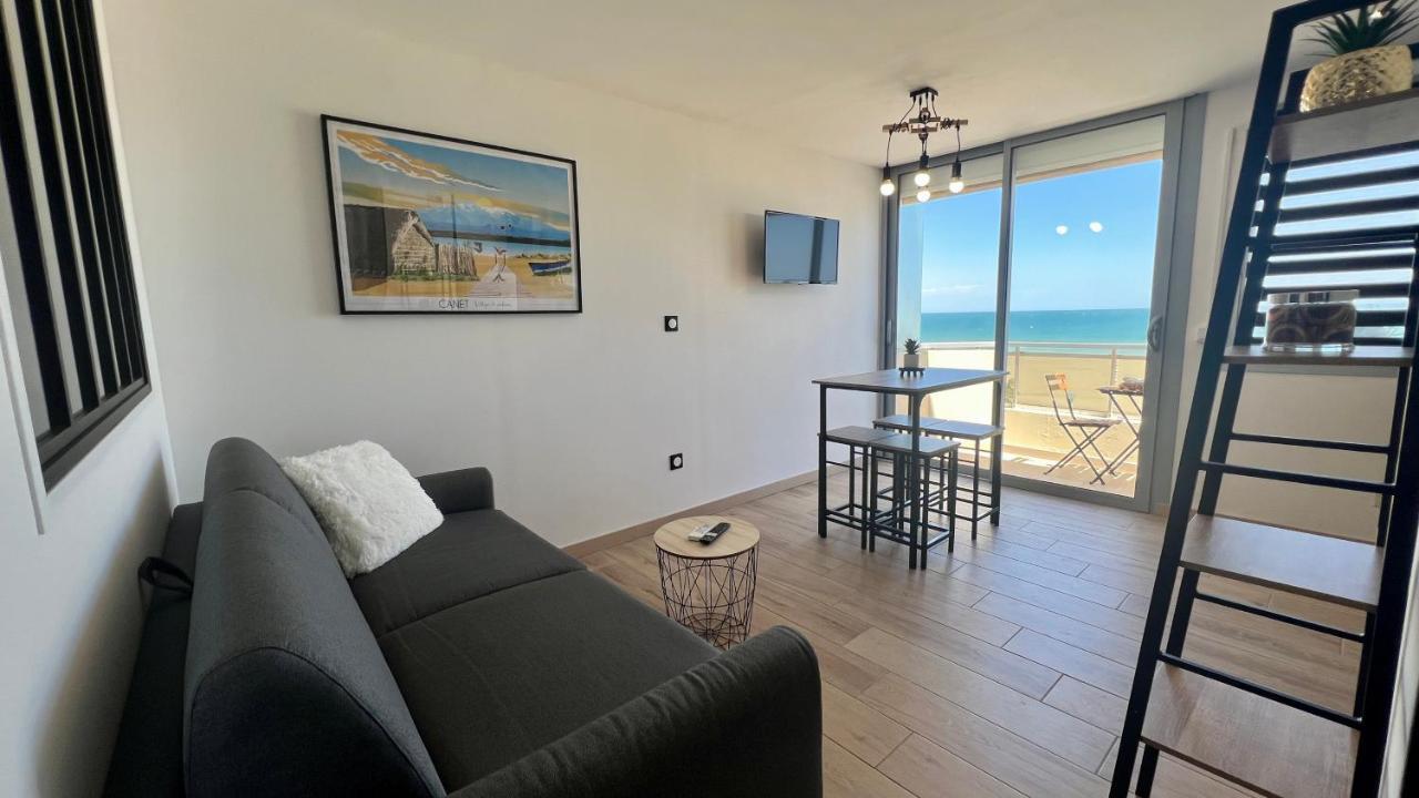 Appartement Cosy, Vue Mer Avec Parking Privatif Canet Exterior foto