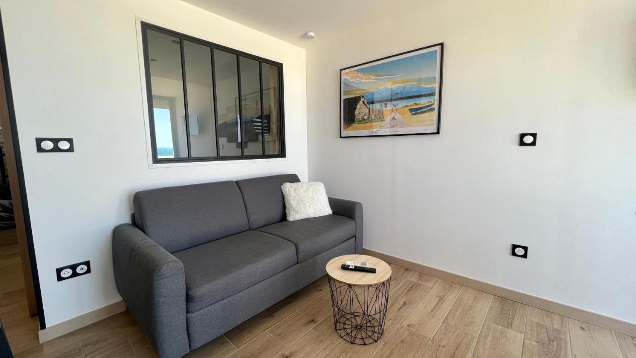 Appartement Cosy, Vue Mer Avec Parking Privatif Canet Exterior foto